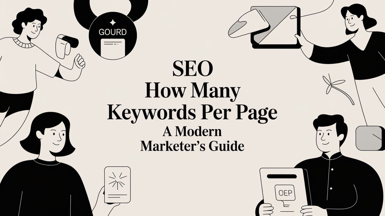 Featured image for SEO How Many Keywords Per Page A Modern Marketer's Guide
