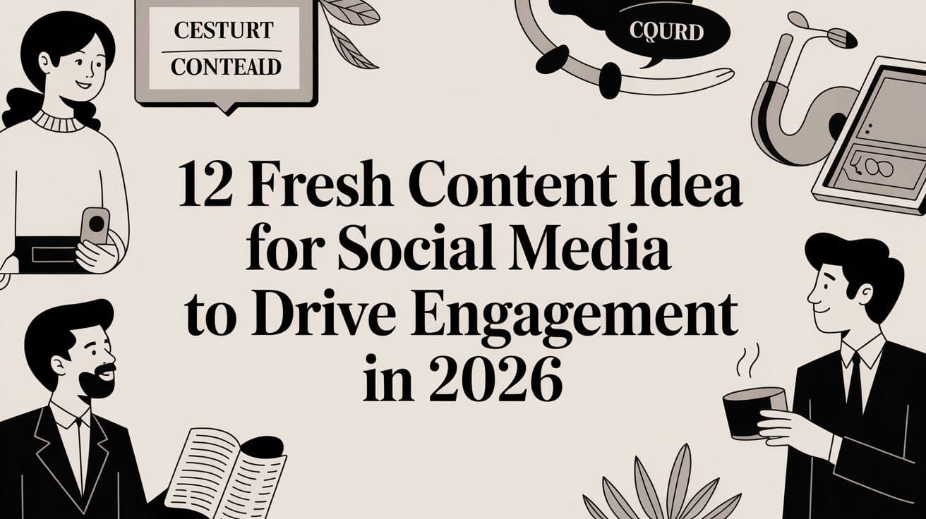 12 Fresh Content Idea for Social Media to Drive Engagement in 2026