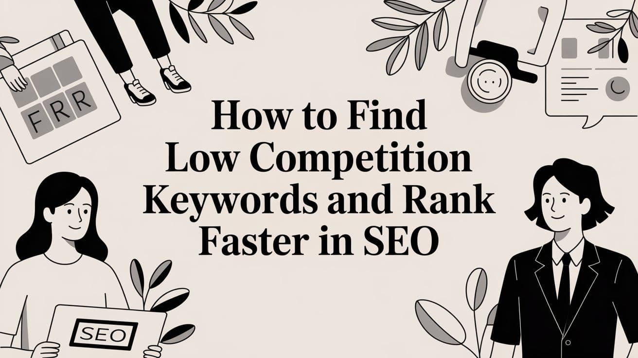 How to Find Low Competition Keywords and Rank Faster in SEO
