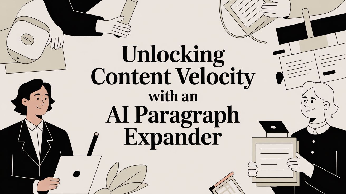 Unlocking Content Velocity With An AI Paragraph Expander