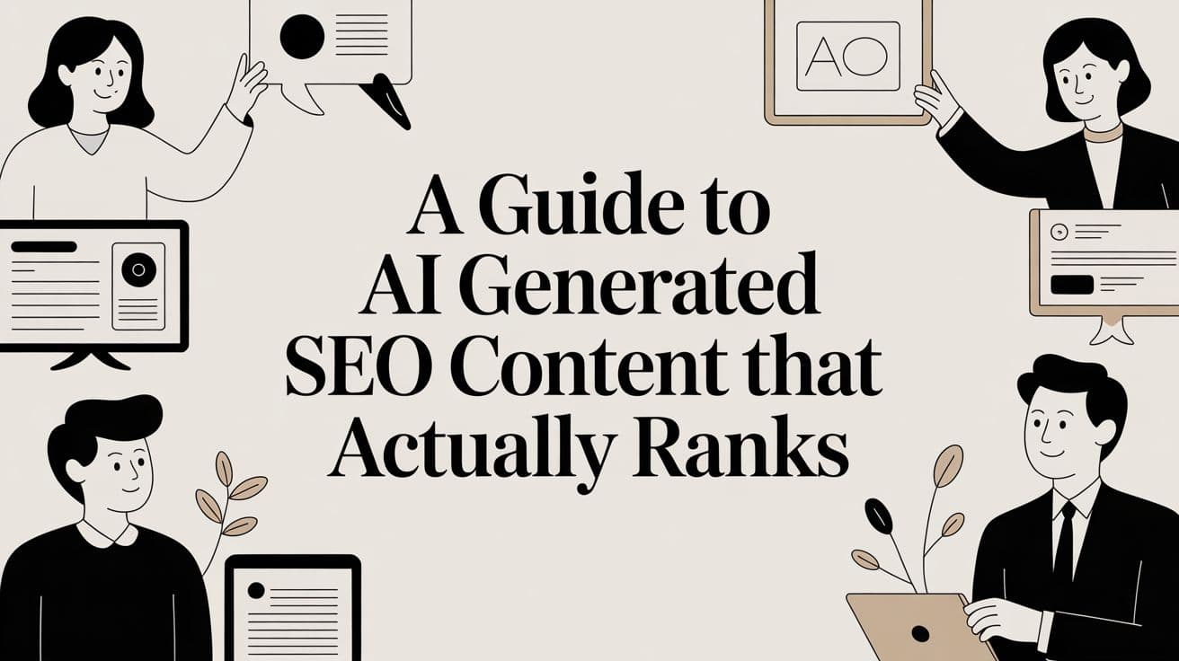 Featured image for: A Guide to AI Generated SEO Content That Actually Ranks