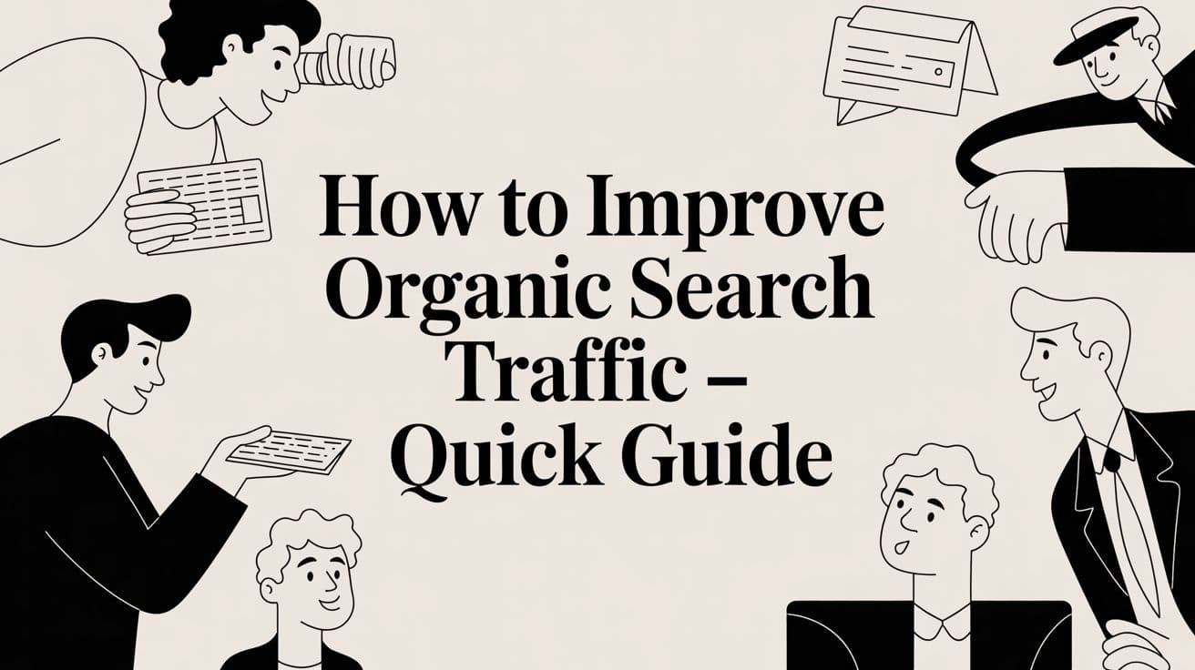 Featured image for: how to improve organic search traffic - Quick Guide