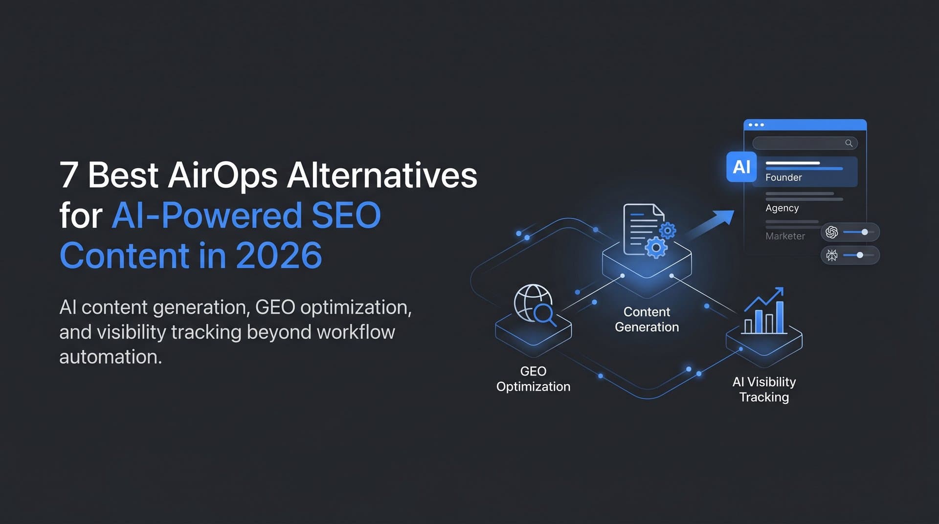 Featured image for: 7 Best AirOps Alternatives for AI-Powered SEO Content in 2026