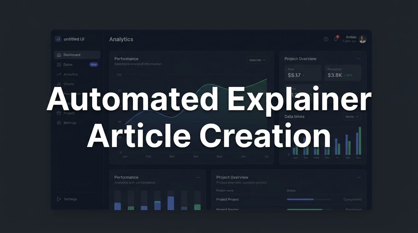 Featured image for: Automated Explainer Article Creation: How AI Agents Turn Topics Into Traffic-Ready Content