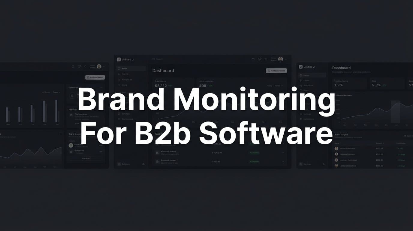 Featured image for: 6 Best Brand Monitoring Tools for B2B Software Companies in 2026