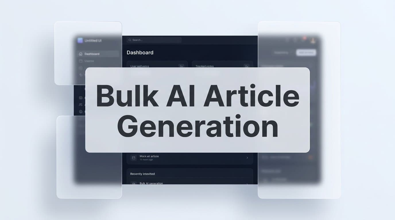 Featured image for: 8 Proven Strategies for Bulk AI Article Generation That Actually Ranks