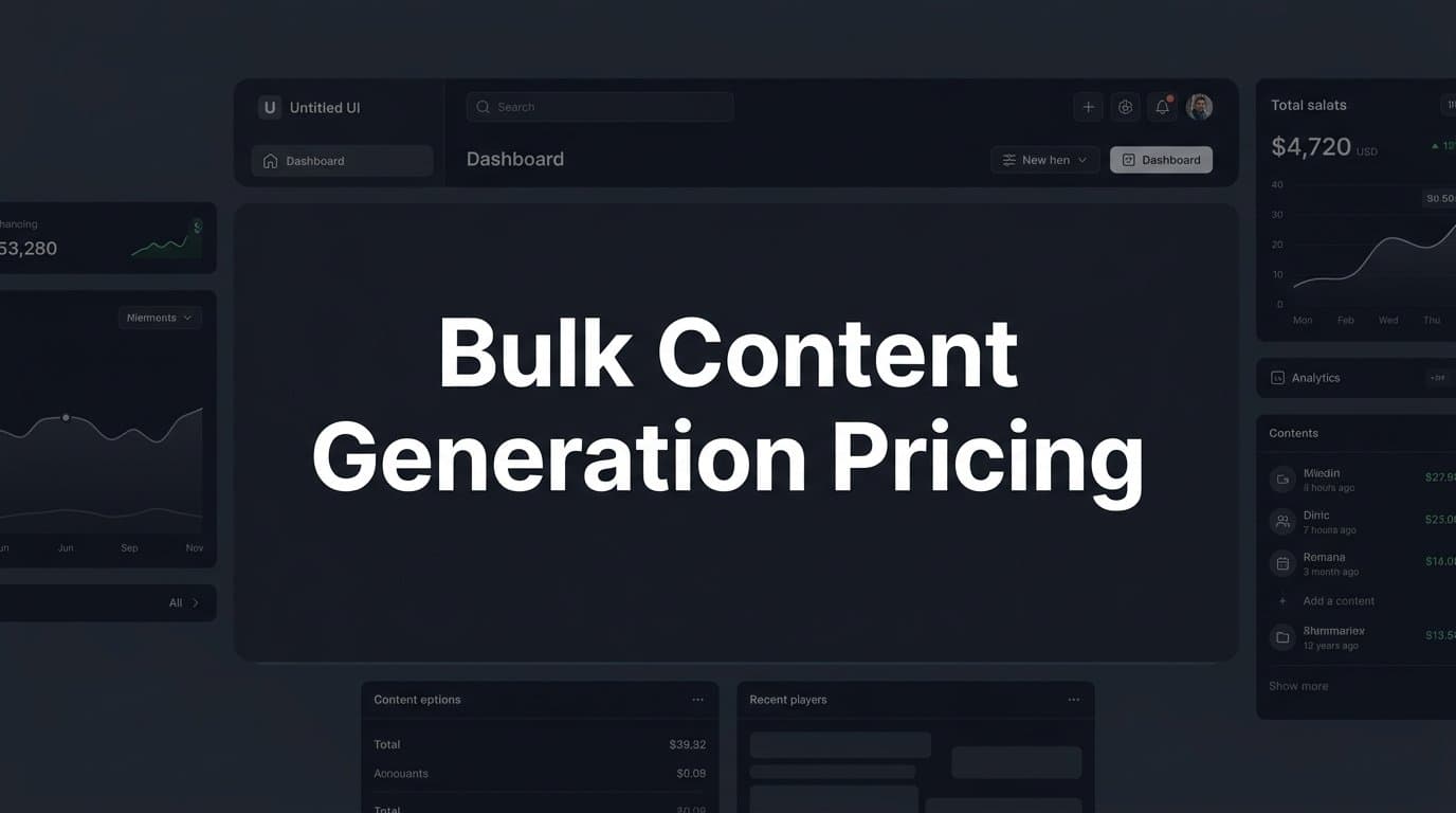 Featured image for: 7 Proven Strategies to Evaluate and Maximize Bulk Content Generation Pricing