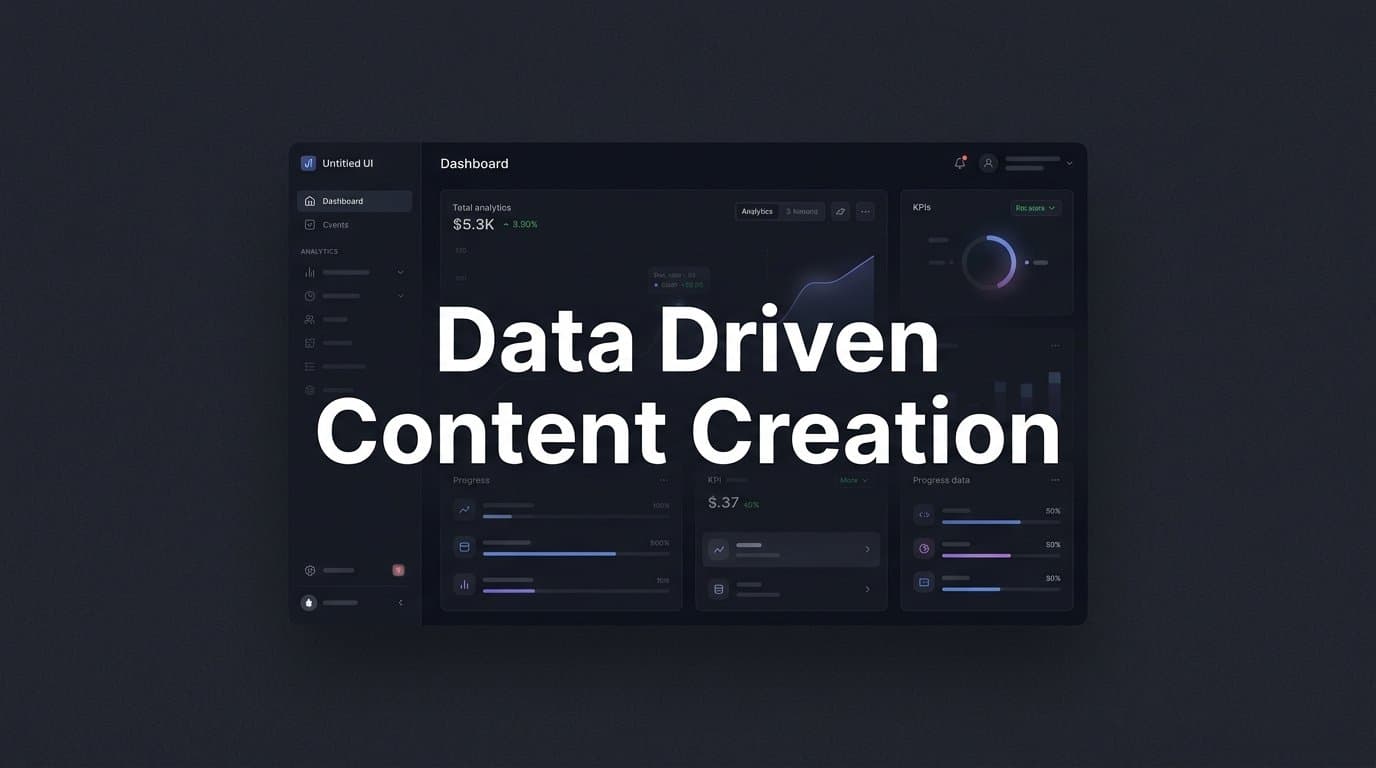 Featured image for: Data Driven Content Creation: How to Build a Strategy That Actually Grows Organic Traffic