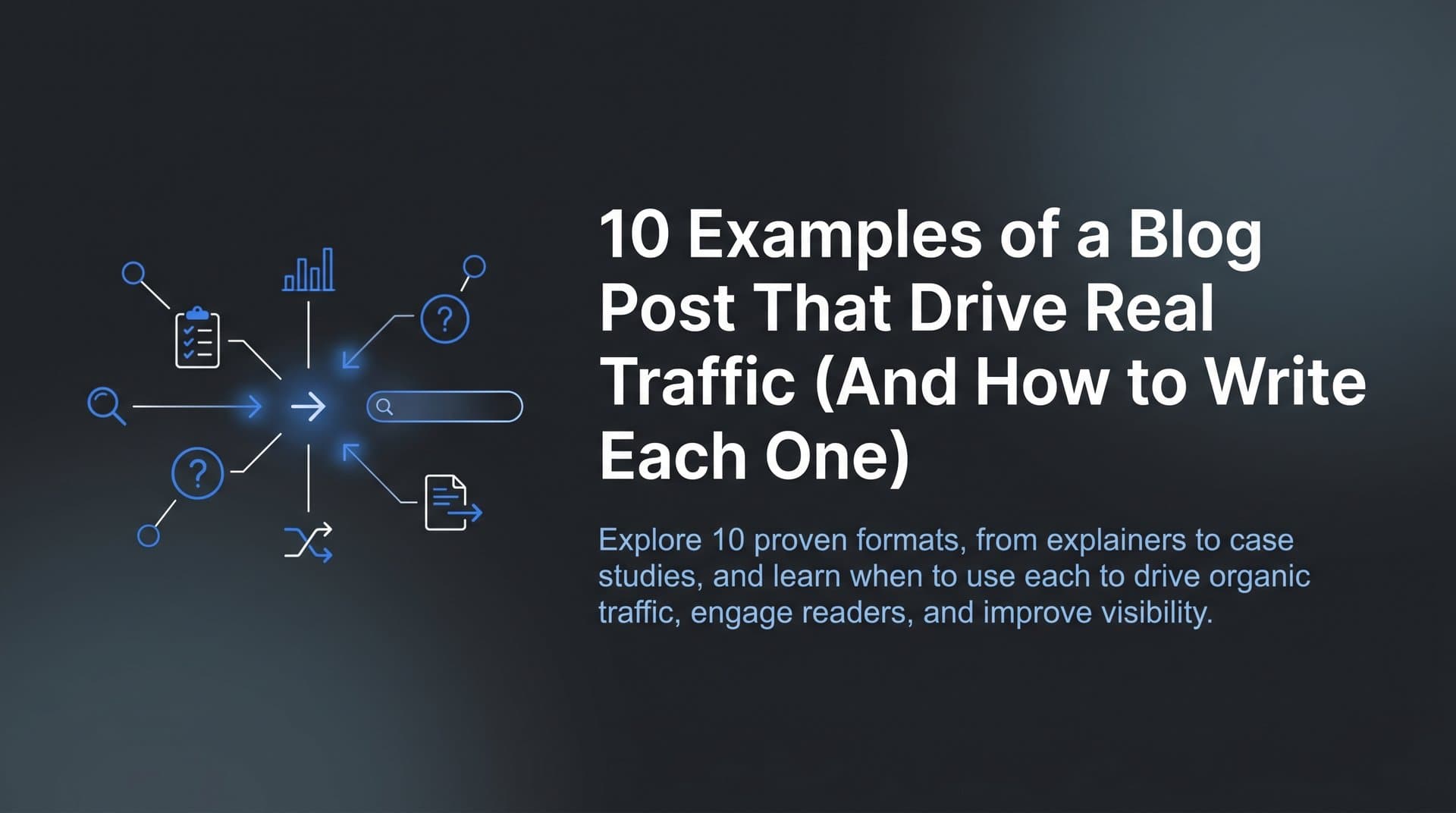 Featured image for: 10 Examples of a Blog Post That Drive Real Traffic (And How to Write Each One)