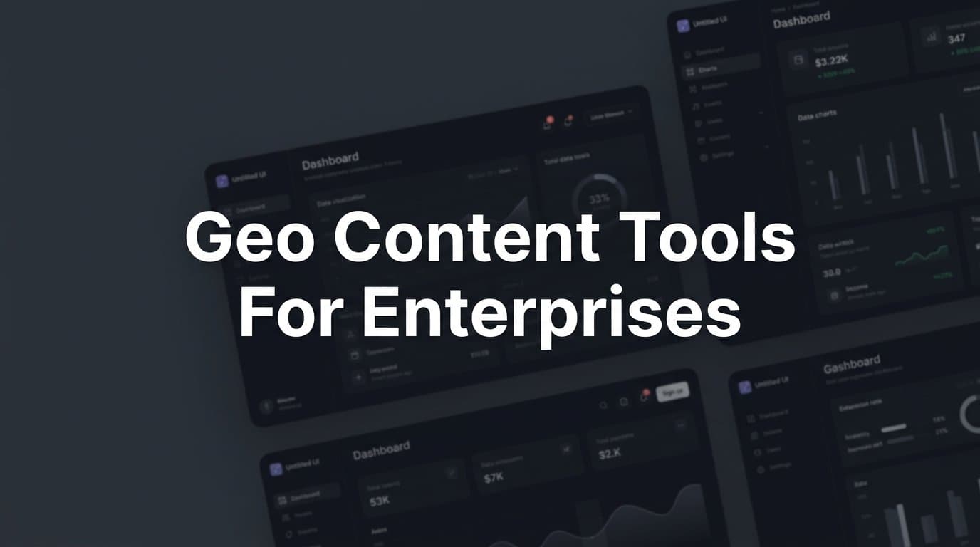 Featured image for 6 Best GEO Content Tools for Enterprises in 2026