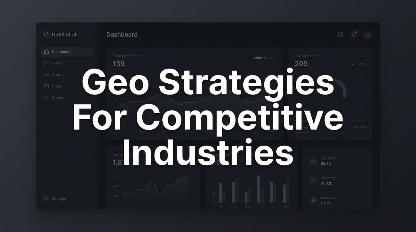 Featured image for 7 Proven GEO Strategies for Competitive Industries
