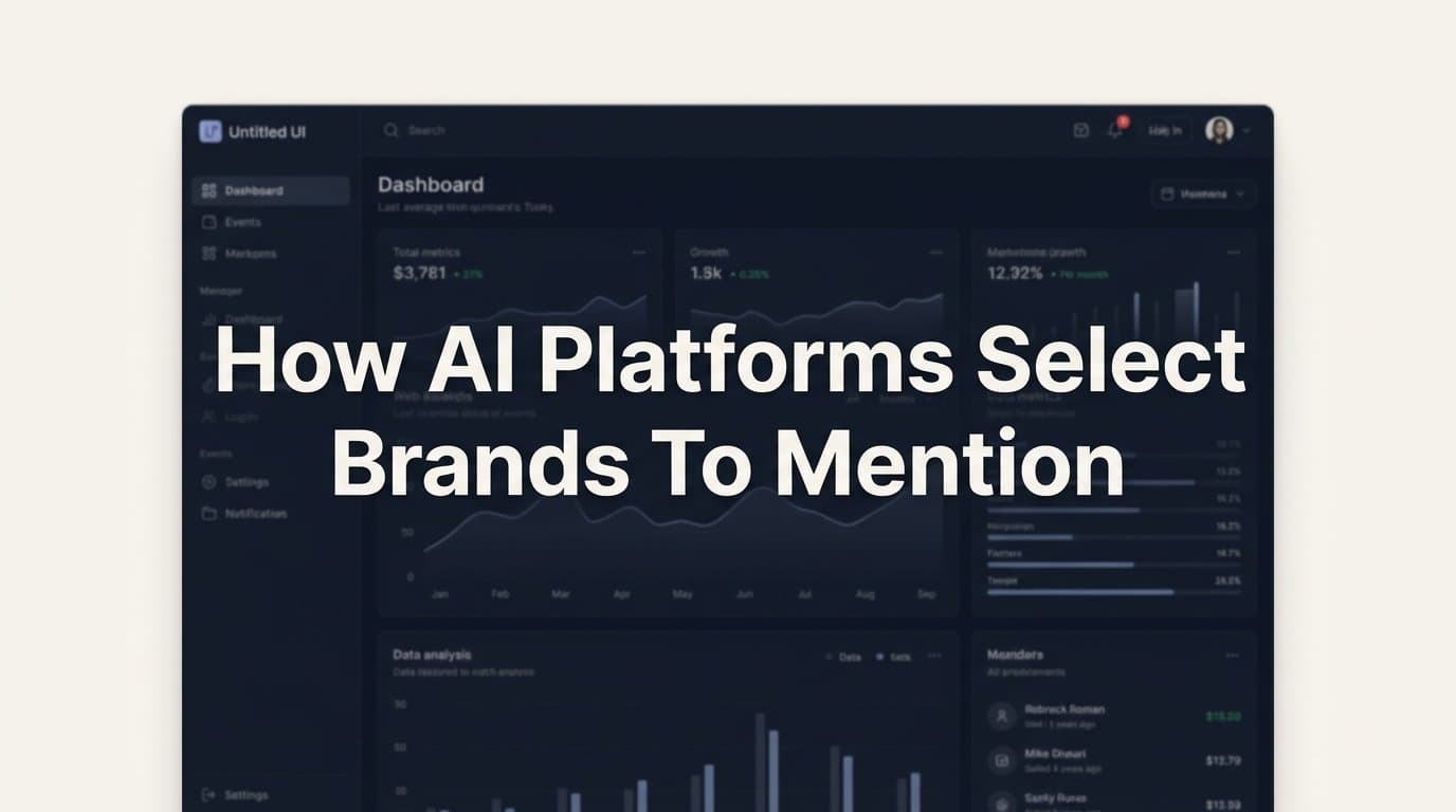 How AI Platforms Select Brands to Mention: The Signals That Drive AI Visibility
