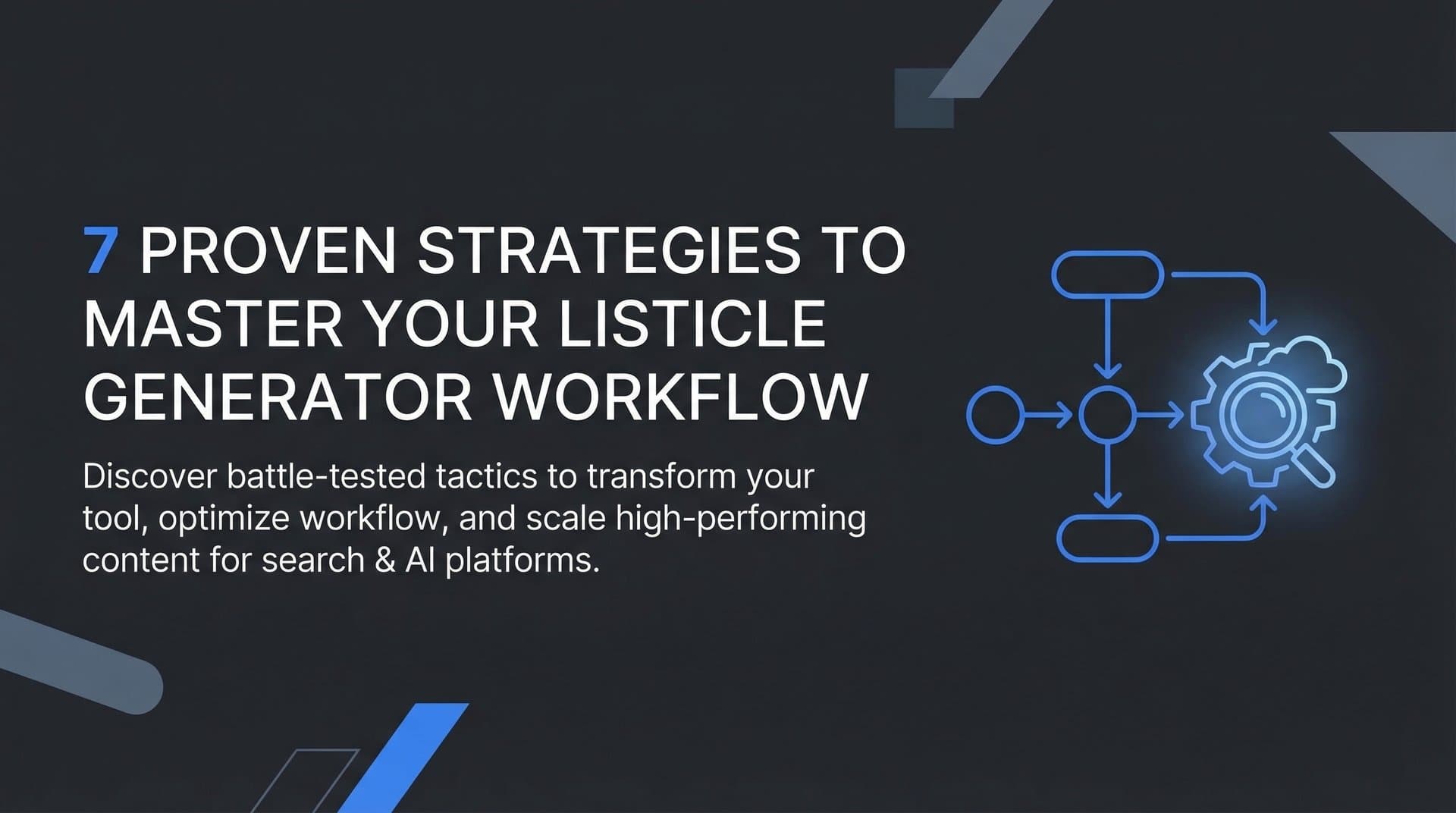Featured image for: 7 Proven Strategies to Master Your Listicle Generator Workflow