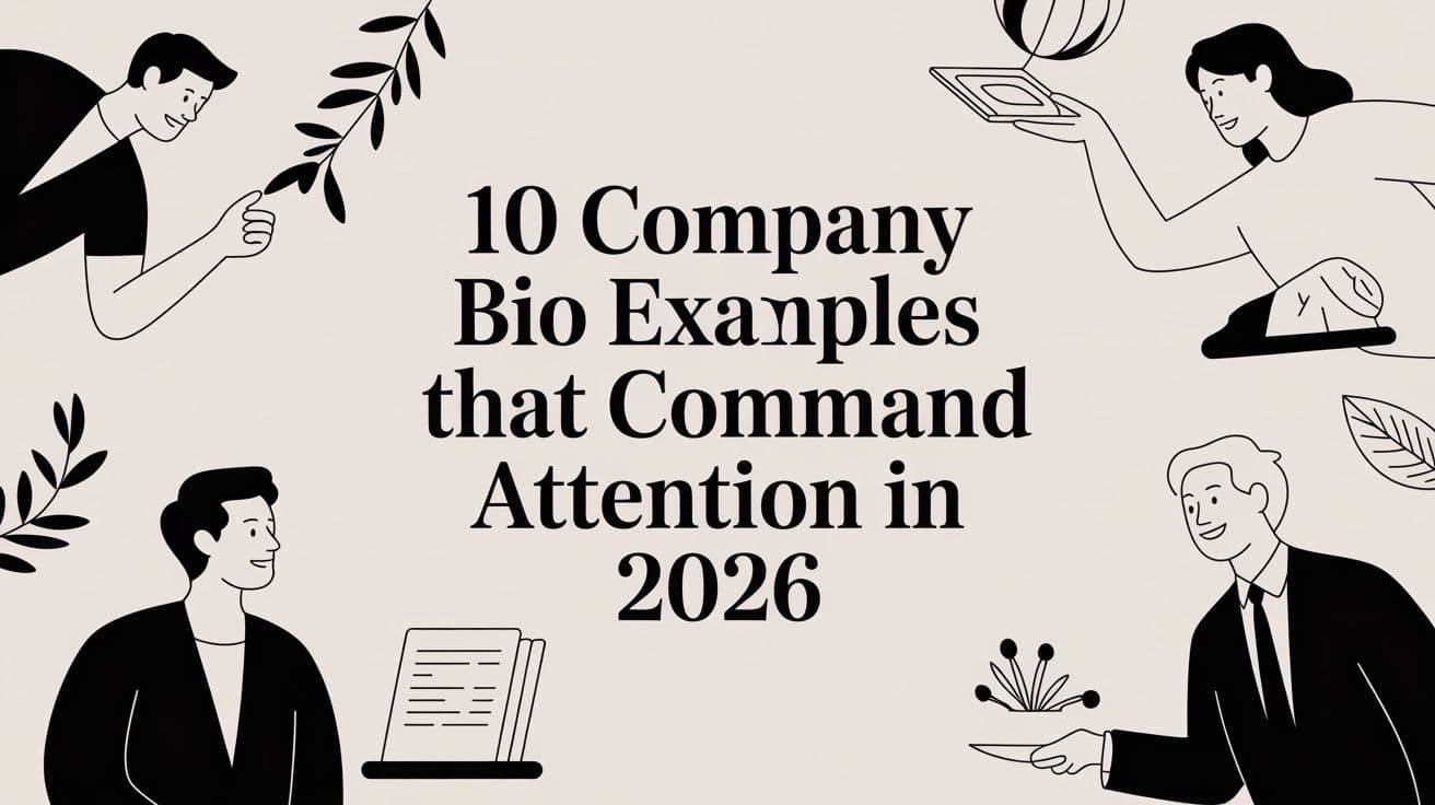 Organisation Bio Examples 10 Company Bio Examples That Command Attention in 2026