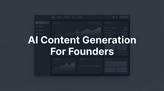 Content Generation At Scale AI Content Generation For Founders: 7 Key Strategies