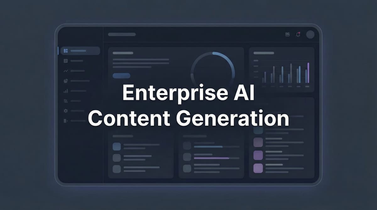 Content Generation At Scale Enterprise AI Content Generation: Top 9 Tools Guide