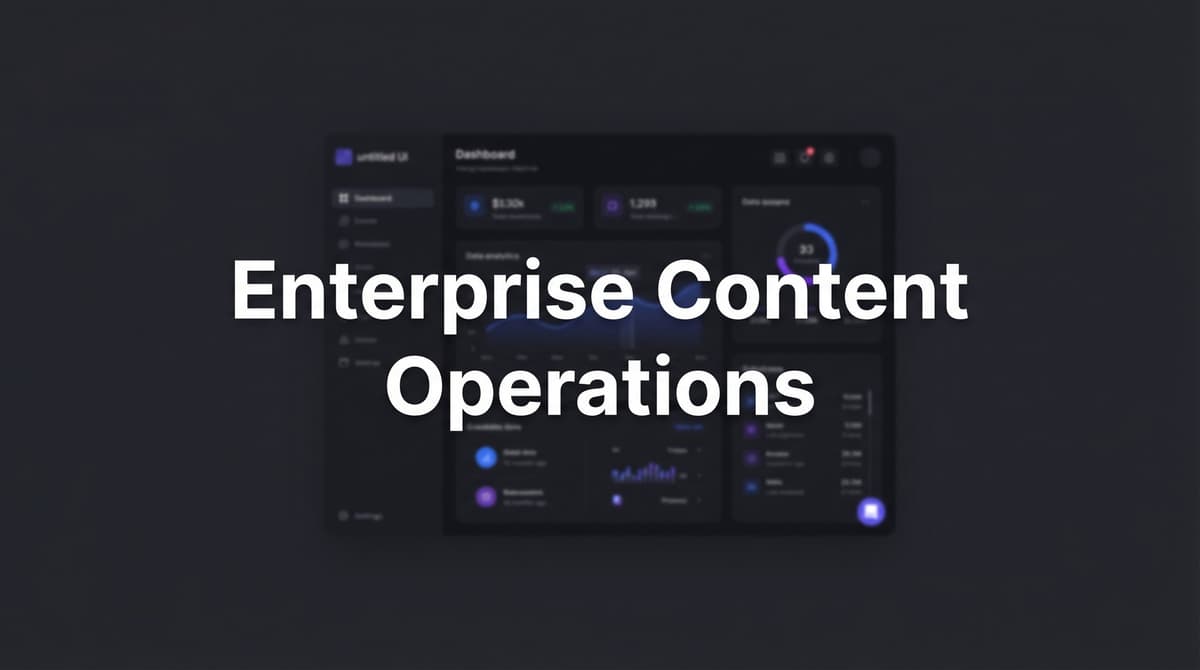 Content Operations Service Enterprise Content Operations: Complete Guide 2026