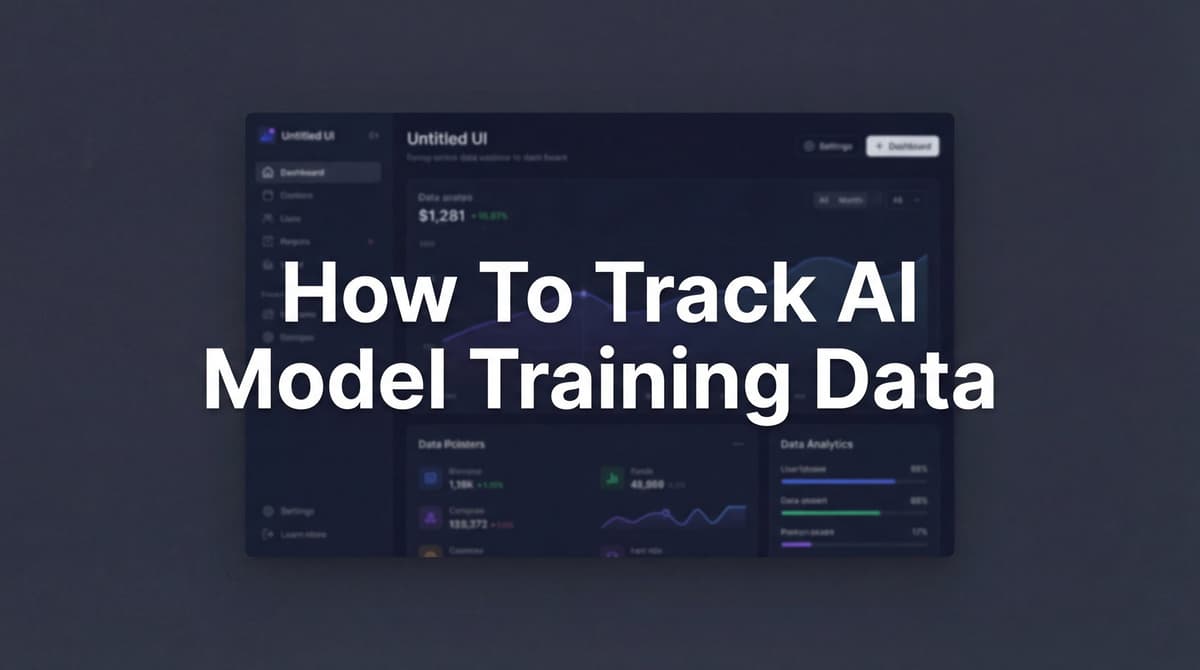 Trac2 Data How To Track AI Model Training Data: Complete Guide