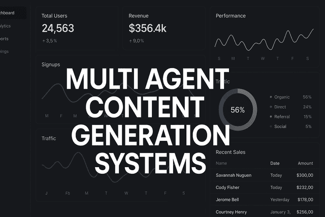 Content Generation At Scale Multi Agent Content Generation Systems: Complete Guide